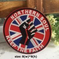 ราคา Northern Soul ตัวรีดติดเสื้อ อาร์มรีด อาร์มปัก ตกแต่งเสื้อผ้า หมวก กระเป๋า แจ๊คเก็ตยีนส์ Hipster Embroidered Iron on Patch (1393382908)