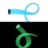 ราคา QUEENEAS ลวดอุณหภูมิสูง เด็กผู้หญิง ไนท์คลับ ของตกแต่งงานปาร์ตี้ สร้างบรรยากาศ แฮร์พีชเรืองแสง เครื่องประดับผม กิ๊บติดผมแบบไม่มีรอยต่อ วิกผมเรืองแสง (21120166531)