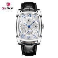 ราคา CHENXI Quartz watches Women watch Top Brand Luxury Watch Waterproof Sport Quartz Clock Military Leather Square watch (19765303660)