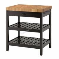 ราคา เคาน์เตอร์ครัว โต๊ะเตรียมอาหาร สามารถเลือกตำแหน่งจัดวางได้ ลิ้นชักขนาดใหญ่ใต้ท็อปโต๊ะ แข็งแรงมากๆ ขนาด 79x63x90 cm (563702696)