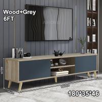 ราคา TATA ชั้นวางทีวี ขนาด 180 ซม โต๊ะวางทีวี 65 55 32นิ้ว ตู้ทีวี ตู้วางทีวี ชั้นวางทีวีไม้ พร้อมลิ้นชัก รุ่น TV cabinet ชั้นวางโทรทัศน์รองรับทีวี (21199833074)