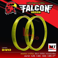 ราคา วงล้อ FALCON 1คู่ ของเเท้100 ขอบล้อ falcon วงล้อ ฟอลคอน FALCON สี ดำ แดง น้ำเงิน ม่วง เขียว ส้ม ชมพู ฟ้า (8911277812)