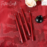 ราคา Violet Flamingo เทียนแท่งสีเขียวเข้มและสีแดง เทียนคริสมาสต์ มีกลิ่นหอม สำหรับตกแต่งห้อง (21101927822)