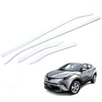 ราคา กันกระแทกประตู รุ่น โตโยต้า TOYOTA C HR CHR ปี 2018 2020 สีโครเมี่ยม 4 ชิ้น (400185685)