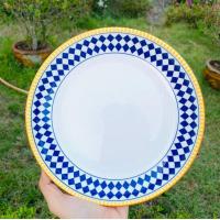 ราคา จานเซรามิค จานเซรามิคกระเบื้อง จานลายไฮโซ สวยมากก (20427435406)