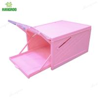 ราคา HANGROO H633PK กล่องใส่รองเท้า ชั้นวางรองเท้า ชั้นเก็บรองเท้า ที่เก็บรองเท้า ประกอบง่าย ฝาหน้าเปิดปิด (8684221358)