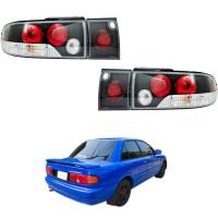 ราคา ไฟท้ายแต่ง โดนัด รุ่น มิตูบิชิ MITSUBISHI E CAR ปี 1991 1995 โคมดำ หน้าใส 1 คู่ ซ้าย ขวา 4 ดวง (1291162918)