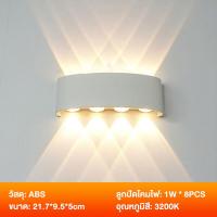 ราคา รับประกัน10ปี โคมไฟติดผนัง ไฟติดผนัง โคมไฟในห้องนอน 3200K โคมไฟ LED โคมไฟกิ่งนอก wall lamp indoor สไตล์โมเดิร์น (20826526638)