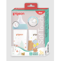 ราคา Pigeon ขวดนมคอกว้าง สีชาสีขุ่น งานไทยของแท้ (18887641352)