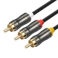 ราคา Veggieg Cable Audio Video 3Rca TO 3Rca 1 5M 3M 5M สายAV สายสัญญาณ 3RCA (20937576420)