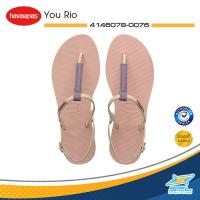 ราคา Havaianas Collection ฮาวายานัส รองเท้าแตะ รองเท้าแตะหูหนีบ รองเท้าแตะผู้หญิง You Rio FC 4146078 0090 0154 0076 1390 (16321043724)