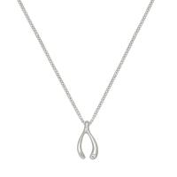 ราคา A CEMI Wishbone Necklace สร้อยคอเงินแท้ ชุบทอง 18K โรสโกลว์ (11044577717)