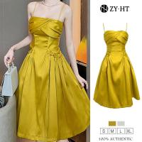 ราคา ZY HT EraVogue ชุดราตรี เดรสสีเหลือง สีขาว เดรสสายเดี่ยว เดรสซาติน เดรสลายดอก เดรสไปงานแต่ง ชุดออกงาน เดรสเซ็กซี่ เดรสเกาหลี เดรสออกงาน 9488 (14086142238)