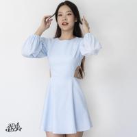 ราคา มินิเดรส รุ่น primrose สีฟ้า เดรสลินิน (20720396150)