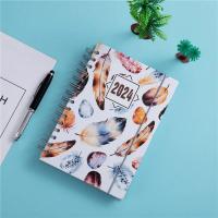 ราคา 2024 A5 Daily Planners Portable School Office Schedule Journal Agenda Notebooks Feather Print Hard Cover Calendar Planners (20877678098)
