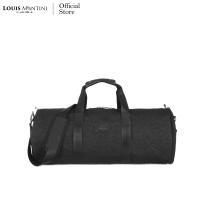 ราคา Louis Montini Round Duffel Bag กระเป๋าเดินทาง ทรงกระบอก กระเป๋าผ้าแคนวาส Overnight Travel Bag BC02 (9542314282)