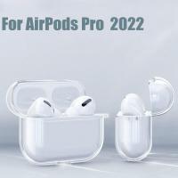 ราคา Transparent TPU Case for AirPods Pro 2022 Case for AirPods Pro2 Pro 2nd Gen 2022 Cover for AirPods 3 2 1 Funda Air Pods Case (16651838986)
