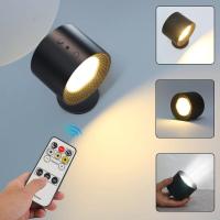 ราคา Marpou โคมไฟ LED ติดผนังในร่ม ไฟไฟ LED ปรับได้โคมไฟติดผนังควบคุมด้วยการสัมผัสแบบหมุนได้360 สำหรับห้องนอนข้างเตียงอ่านได้ (21171156691)