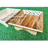 ราคา ถาดไม้สัก ถาดอาหาร ที่วางแก้วน้ำ งานไม้สักแท้100 (14399654040)