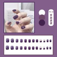 ราคา เล็บปลอมสำเร็จรูป พร้อมกาวติดเล็บ เล็บปลอมกันน้ำ ลายน่ารักๆ (18252247279)