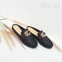 ราคา รองเท้าผู้หญิง รองเท้าเปิดส้น รองเท้าแฟชั่นราคาถูก รุ่น CC สีขาว สีดำ สีนู๊ด (12267353163)