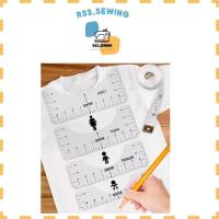 ราคา INFANTไม้บรรทัดจัดตเเหน่งเสื้อยืด เเม่นยำ ชุดไม้บรรทัดสร้างเเพทเทิร์น 1ชุด5ชิ้น (20809228743)