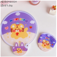 ราคา พร้อมส่ง พัดสปริง พัดพับได้ พัดเปล่า พัดพับได้ พัดสปริง ลายการ์ตูน น่ารัก อยหมึกซ้อนเวลาพับนะคะ (19327083424)