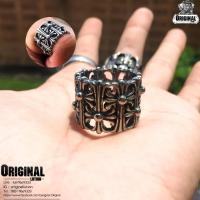 ราคา แหวนChrome hearts ลายบาง แหวนโครมฮาท โครมฮาทลายบาง สแตนเลสแท้ stainless 316l แหวนผู้ชาย แหวนแฟชั่น แหวนเท่ๆ แหวนสแตนเลส (6280108658)