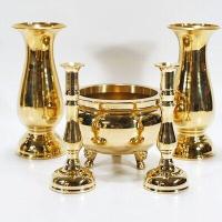 ราคา ชุดsetกระถางธูปสามขาทองเหลือง 6นิ้ว เชิงเทียน 6 นิ้ว แจกันทองเหลืองพิมพ์ใหม่ สูง 8 นิ้ว (8966154519)