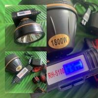 ราคา ไฟฉายรุ่น RH5100 ขนาดไฟ 1800W ไฟฉายคาดหัว ไฟฉายคาดหน้าผาก มีจอแสดงแบตเตอรี่ พร้อมส่ง (7654568520)