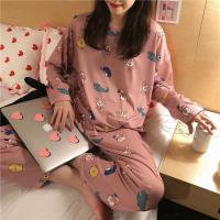 ราคา แขนยาว Sleepwear ผู้หญิงบวกขนาด Sleepwear ผู้หญิงเกาหลีรุ่น Outwear ผู้หญิงชุดนอนชุดบ้าน (20458509784)