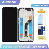 ราคา X688เดิมสำหรับ Infinix หน้าจอ LCD 10 Play ขนาด6 82นิ้วอะไหล่ประกอบดิจิไทเซอร์หน้าจอสัมผัส X688C X688B LCD (20038408622)