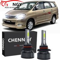 ราคา สำหรับ Toyota Innova 2004 2015 ไฟหน้า 2Pc CHENNGY LED สีขาว6000K หลอดไฟไฟหน้าชุด (16312859621)