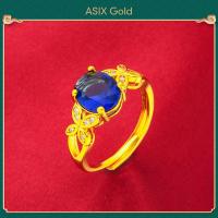 ราคา ASIX GOLD แหวนพลอยทองแท้ ทอง 24K แหวนพลอย แหวนพลอยสวยๆ อัญมณีสีแดง อัญมณีสีเขียว อัญมณีสีน้ำเงิน อัญมณีสีม่วง (13673795539)