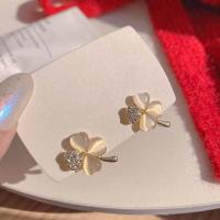 ราคา Clover crystal morning earrings (20912658906)