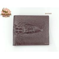 ราคา กระเป๋าสตางค์ กระเป๋าผู้ชาย ลายหนังจระเข้ เกรดพรีเมี่ยม CROCODILE WALLET ส่งไวจากไทย (19703589479)