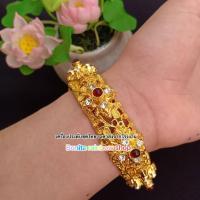 ราคา เครื่องประดับชุดไทย เครื่องประดับสีทอง เครื่องประดับชุดไทยสีทองพลอยแดง เครื่องประดับชุดไทยเป็นชุด รุ่น W001 (18885131790)