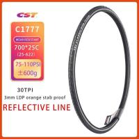 ราคา Free shipping CST Road Bike Tire 700 25C 700 32C bicycle tire Low resistance 3mm stab proof reflective strip Thickened bike Parts C1777 (15788559528)