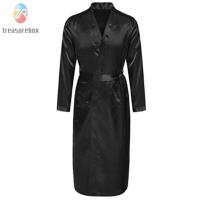 ราคา เสื้อคลุมอาบน้ําชุดนอนผ้าไหมซาตินแฟชั่นผู้ชาย (20026452219)