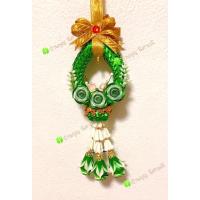 ราคา พวงมาลัยแขวนหน้ารถ คล้องพระเลี่ยมได้ (14852999788)