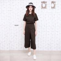 ราคา Set 2ชิ้น เสื้อแขนสั้น กางเกงขาบาน 8 ส่วน เอวยางยืดหลัง 0143 AP0634 (11670566684)