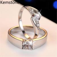 ราคา Kemstone แฟชั่นทองคำขาวชุบ Cubic Z irconia หลายออกแบบเปิดประเภทปรับแหวนคู่ (551802409)