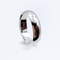 ราคา แหวนทองขาวแท้ แหวนเรียบ เกลี้ยง ทองคำแท้ 75 18K white gold กว้าง 5 มิลลิเมตร รุ่น SWGR750 1 (406101099)