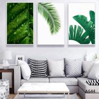 ราคา ศิลปะบนผืนผ้าใบสำหรับติดกำแพงแบบ3ชิ้น พืชริมทะเลต้นปาล์ม ศิลปะบ้านสมัยใหม่ตกแต่งผนังแขวนได้ในห้องนั่งเล่นห้องนอนและสำนักงานขนาดและรูปภาพสามารถปรับแต่งได้ (20005016017)