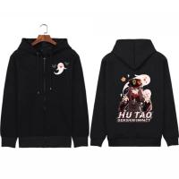 ราคา Genshin Impact Hu Tao Hot Game Zipper Hoodies Men Women Kawaii Cartoon Japanese Black Oversized Man Zipper Jacket (20572423196)