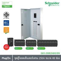 ราคา Schneider Electric ชุดตู้โหลดเซ็นเตอร์สแควร์ดีเฟรม 250A ขนาด 48 ช่อง เมนเบรกเกอร์ 250A 25kA ลูกย่อยเซอร์กิตเบรกเกอร์ ขนาด 32A 20A 16A สั่งซื้อที่ร้าน PlugOn (12400498085)