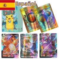 ราคา Newest Pokemon Rainbow Card Vstar Vmax GX Spanish Version Flash Card Trading Cards Birthday Gifts for Children Toy (20034839491)