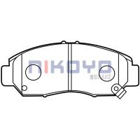 ราคา NIKOYO BRAKE ผ้าเบรคหน้าcivic FD ผ้าเบรคcivic FB ผ้าเบรค honda civic dimension รับประกันสินค้า3เดือน จัดส่งฟรี N3117 N3115 (17429052412)