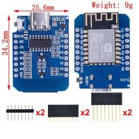 ราคา WeMos D1 Mini Pro V3 0 NodeMcu 4MB 16MB bytes Lua Internet of Things Development board based ESP8266 CH340G Nodemcu V2 (19612452724)