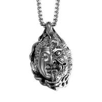ราคา ZZOOI Noter New Arrival Devil Buddha Punk Necklace Men Boys HipHop Rock Chain Link Necklace Male Accessories Pendant Necklace Men Gift (18313470756)